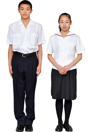 夏服の着用イメージ